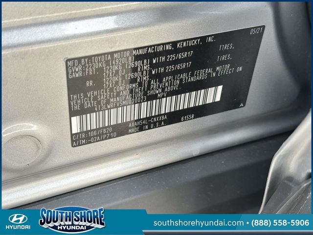 2021 Toyota RAV4 Hybrid LE