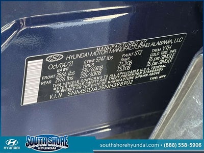 2022 Hyundai SANTA FE SE