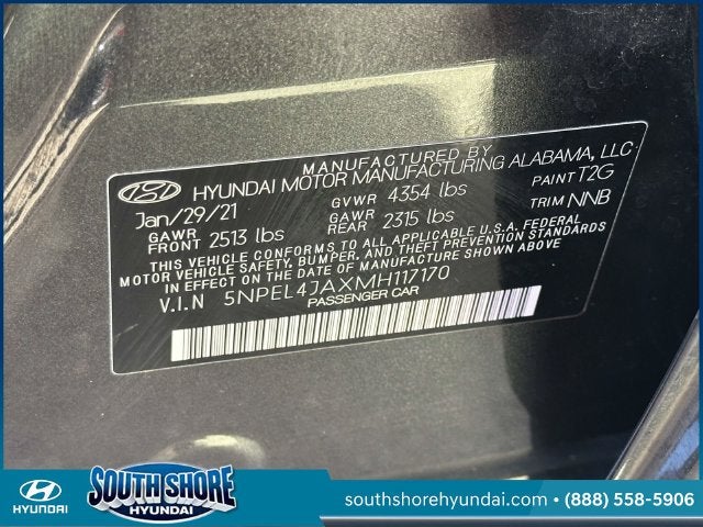 2021 Hyundai SONATA SEL