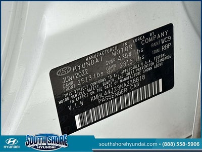 2022 Hyundai SONATA SEL Plus