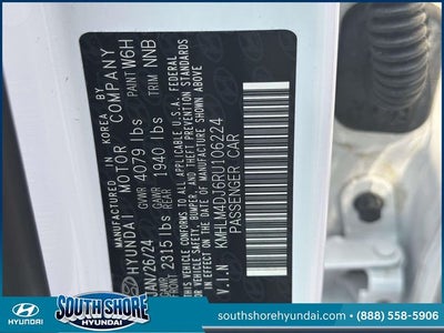 2024 Hyundai ELANTRA HYBRID Blue